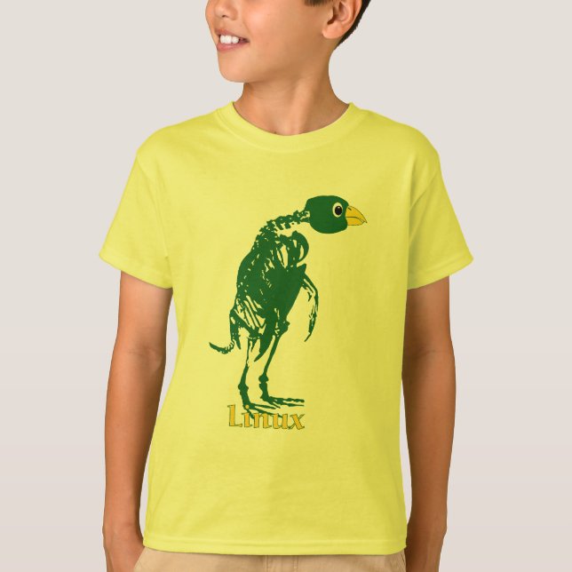 LINUXTUXEN RÖNTGAR ANATOMI T-SHIRT (Framsida)