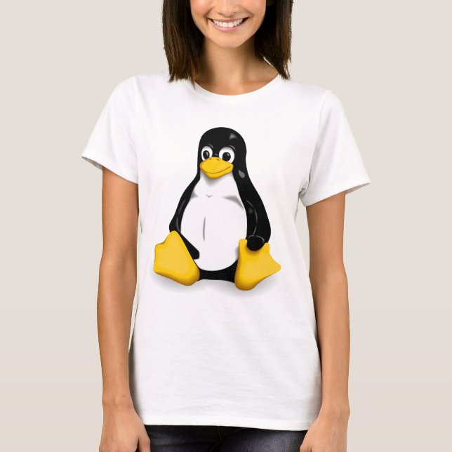 LinuxTuxkvinna skjorta för utslagsplats T-shirt (Framsida)