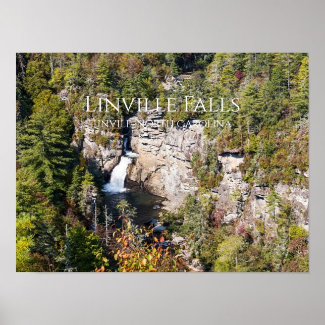 Linville Falls Poster (Framsidan)