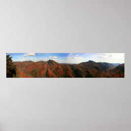 Linville Gorge i Autumn, North Carolina Poster