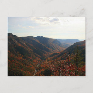 Linville Gorge i Autumn, North Carolina Vykort