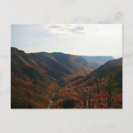 Linville Gorge i Autumn, North Carolina Vykort