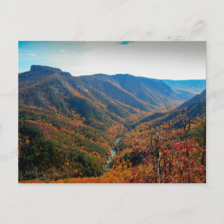 Linville Gorge in Autumn, North Carolina Vykort