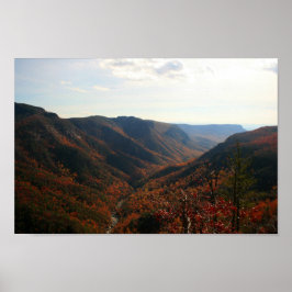Linville Gorge in Fall, North Carolina Poster