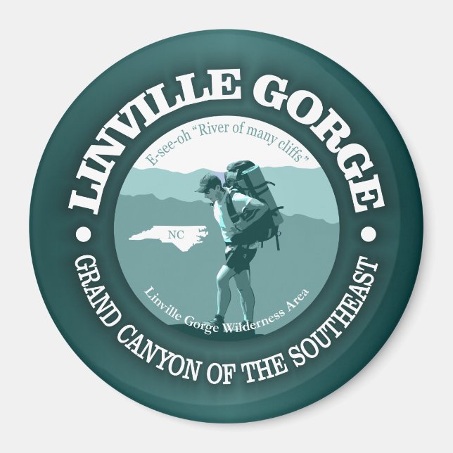 Linville Gorge Magnet (Framsidan)