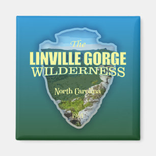 Linville Gorge WA (pilhuvud) Magnet