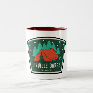 Linville Gorge Wilderness North Carolina Camping Två-Tonad Mugg
