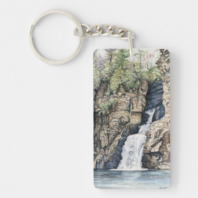 Linville nedgångar Keychain Nyckelring (Framsidan)