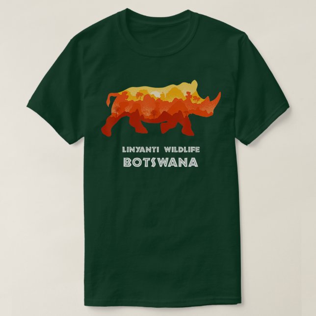 Linyanti Wildlife Botswana Safari nationalpark Ga T Shirt (Design framsida)