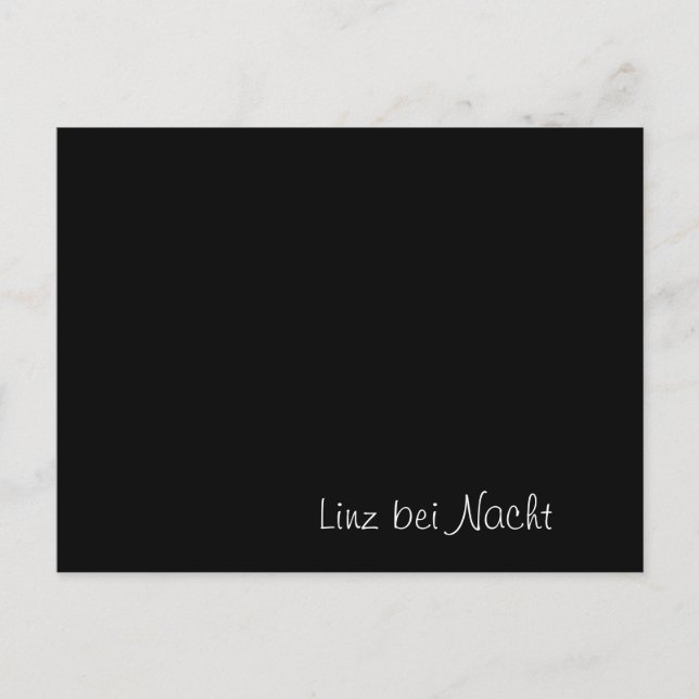 "Linz bei Nacht" roligt kort (Framsida)