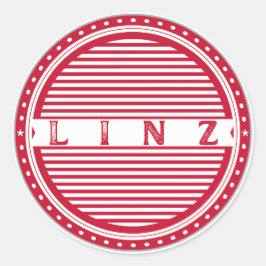 Linz City Pride Emblem – Austria Identity Runt Klistermärke