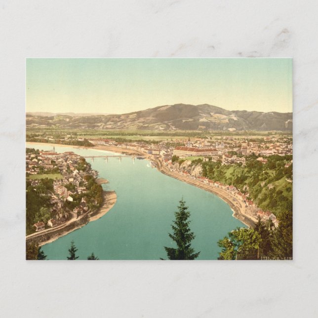 Linz i Österrike Vykort (Framsida)