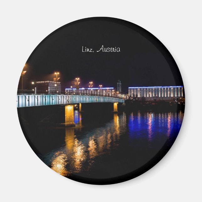 Linz, Österrike Magnet (Framsidan)