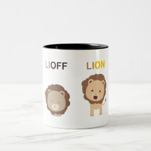 Lioff Lejon Två-Tonad Mugg