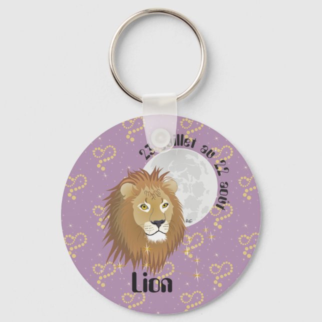 Lion 23 juillet au 22 août Porte-clés Nyckelring (Framsida)