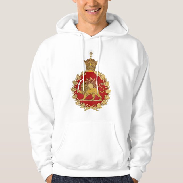 Lion and Sun Emblem – A Royal Persian Legacy Hoodie (Framsida)