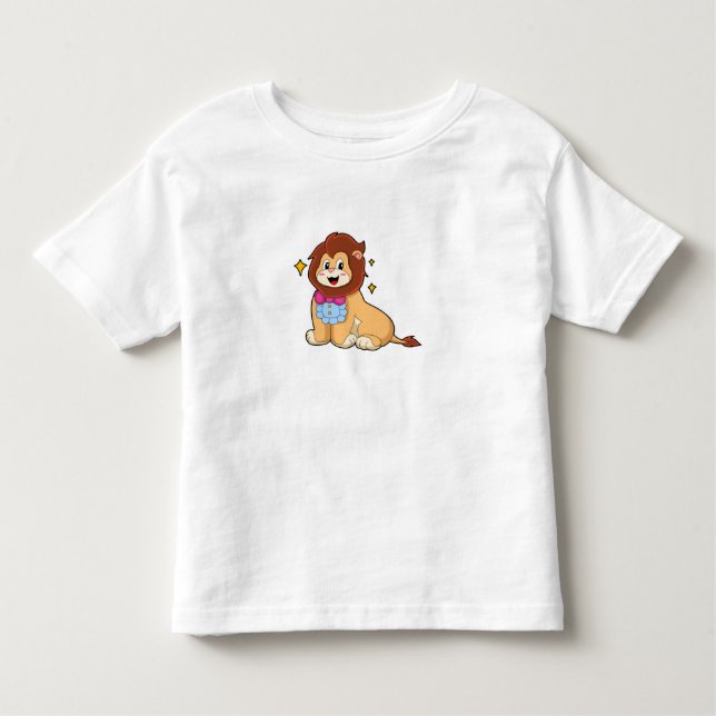Lion_as_gentleman_with_tie.PNG T Shirt (Framsida)