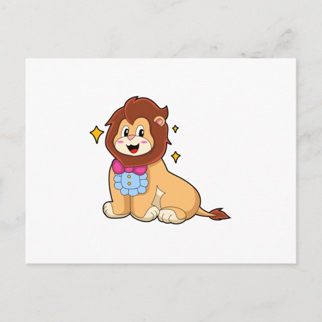 Lion_as_Gentleman_with_Tie.PNG Vykort (Framsida)