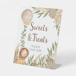Lion Boho pampas Grass Sweets & Treats sign