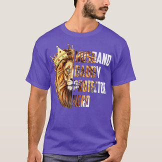 Lion Dad Daddy Husband Protector Hero Father's Day T Shirt