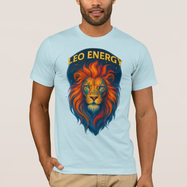 Lion Energy Graphic T-Shirt for Men (Framsida)