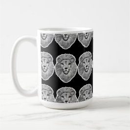 Lion Face Mug Kaffemugg