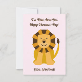 Lion Galen i dig Alla hjärtans dag Barn Anteckningskort