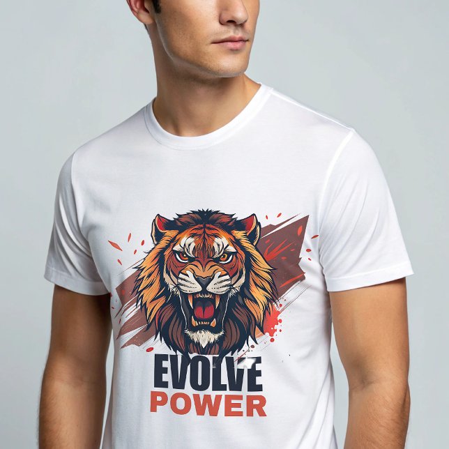 Lion Gym T-Shirt – Evolve Power Beast Mode Tröja (Skapare uppladdad)