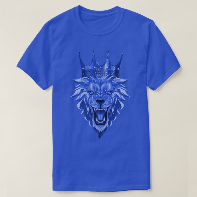 Lion Head Crown  Workout Beast King Motivation Gym T Shirt (Design framsida)