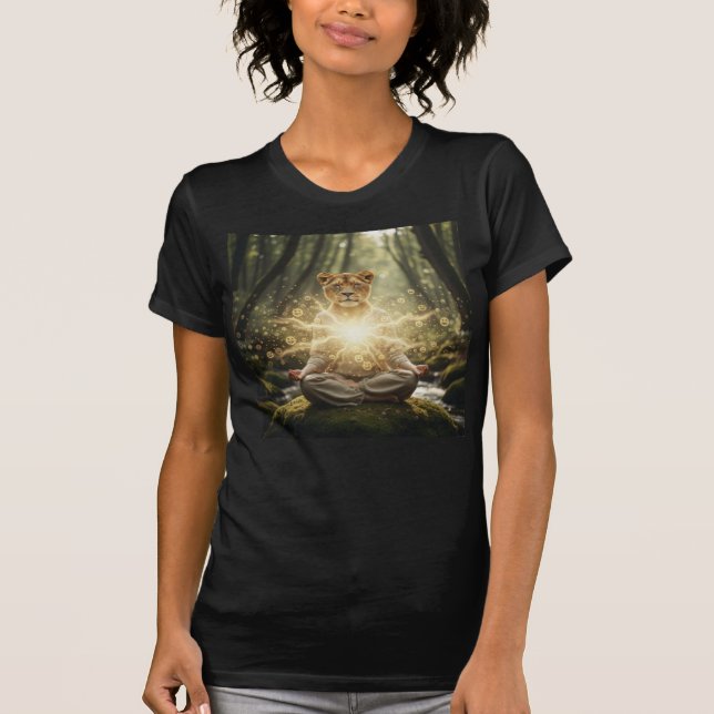 Lion-Hearted Joy Meditation Portal T Shirt (Framsida)