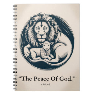 Lion & Lamb Peace Journal - Profetisk harmoni kons Anteckningsbok