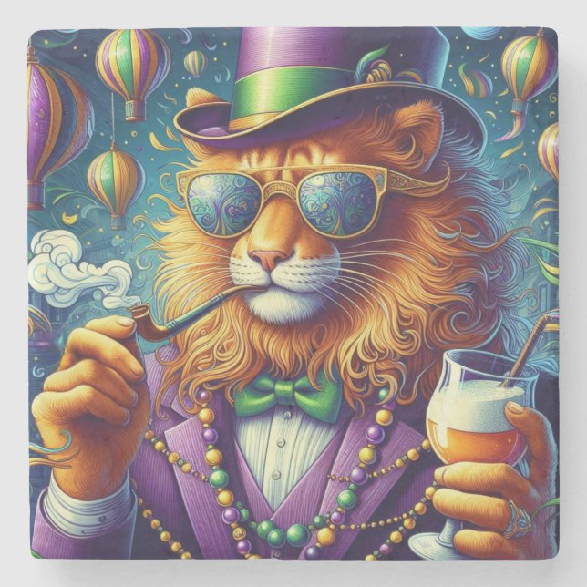 Lion/Louisiana Mardi Gras  Stenunderlägg (Framsidan)