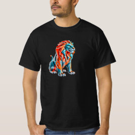 Lion majestueux roi de la savane. t shirt