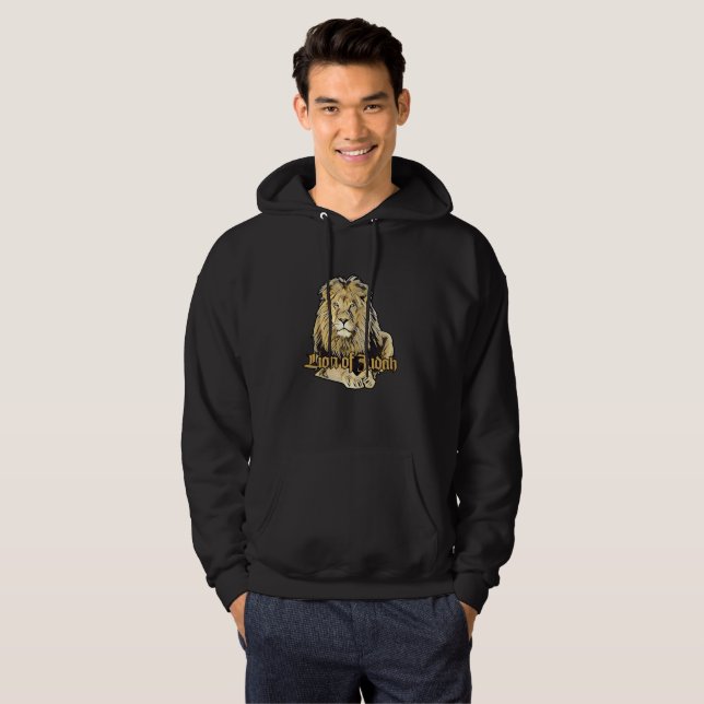 Lion of Judah - Big Lion Hooded - Hoodie (Hel framsida)