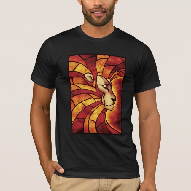 Lion of Judah - Colour Lion Rasta - Reggae Shirt Tröja (Framsida)