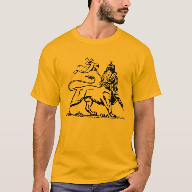 Lion of Judah - Ethiopia - Reggae - Rasta Shirt T-shirt (Framsida)