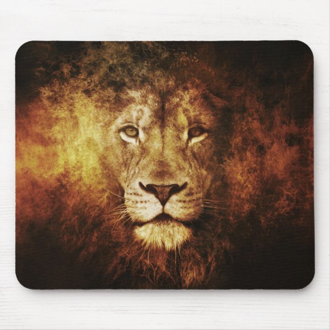 Lion of Judah - Haile Selassie Rastafari Mouse Pad Musmatta (Framsidan)