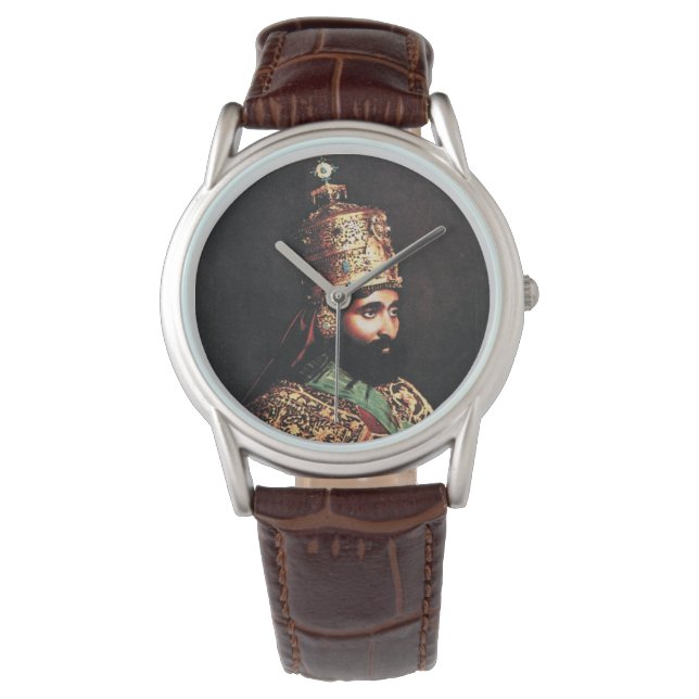 Lion of Judah - Haile Selassie - Rastafari Watch A Armbandsur (Framsida)