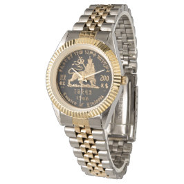 Lion of Judah - Haile Selassie - Rastafari Watch A Armbandsur