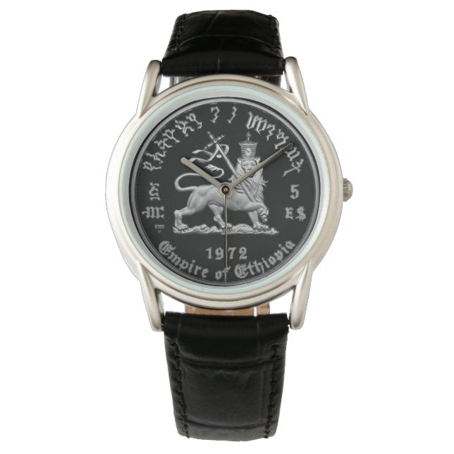 Lion of Judah - Haile Selassie - Rastafari Watch A Armbandsur (Framsida)