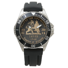 Lion of Judah - Haile Selassie - Rastafari Watch A Armbandsur