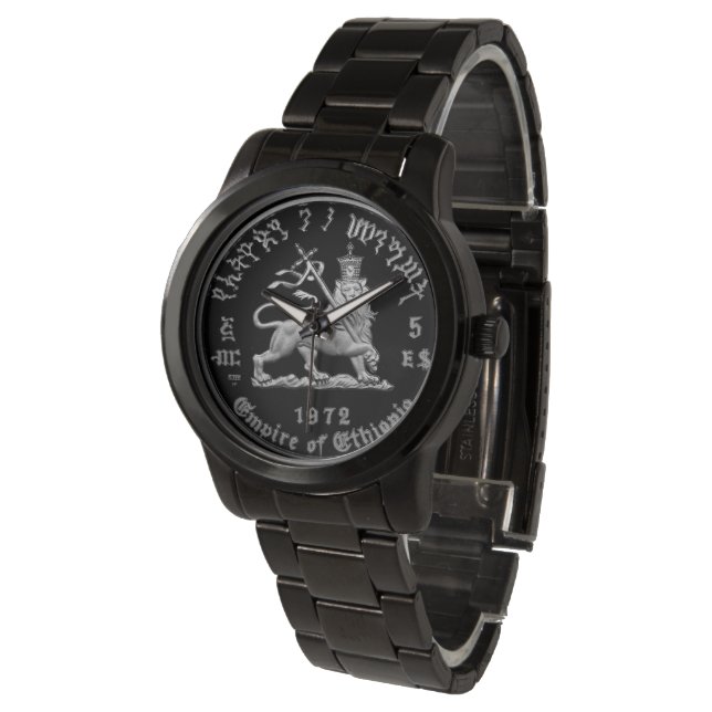 Lion of Judah - Haile Selassie - Rastafari Watch A Armbandsur (Vinklad)