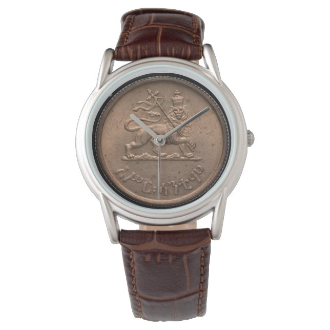 Lion of Judah - Haile Selassie - Rastafari Watch A Armbandsur (Framsida)
