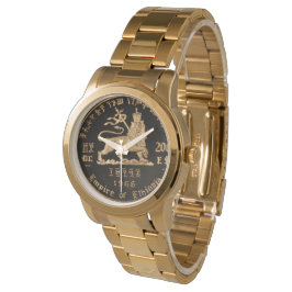 Lion of Judah - Haile Selassie - Rastafari Watch A Armbandsur