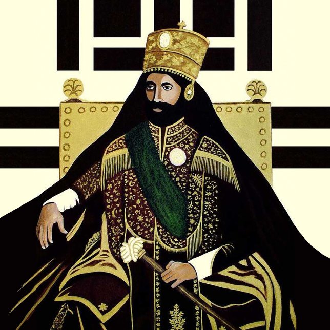 Lion of Judah - Haile Selassie - Rastafari Watch Armbandsur (Jah Rastafari - Haile Selassie - King of the Kings - Modern Art)