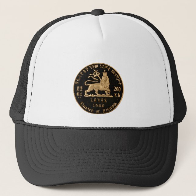 Lion of Judah - Haile Selassie - Trucker Cap Truckerkeps (Framsida)