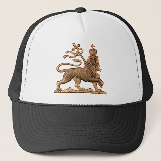 Lion of Judah - Haile Selassie - Trucker Cap Truckerkeps (Framsida)