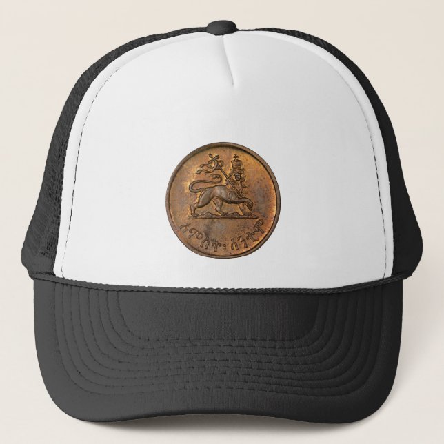 Lion of Judah - Haile Selassie - Trucker Cap Truckerkeps (Framsida)