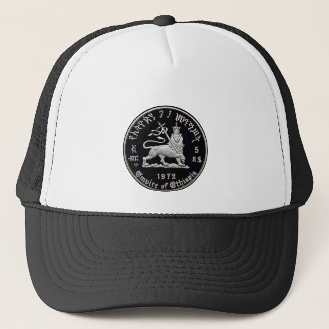 Lion of Judah - Haile Selassie - Trucker Cap Truckerkeps (Framsida)