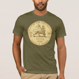 Lion of Judah - Jah Army Gold - Rasta Reggae Shirt T